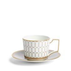 Чайная чашка с блюдцем 200 мл, Renaissance Grey, Wedgwood, фарфор