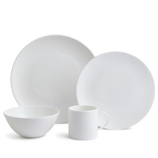 Набор из 4х предметов (тарелка 28 см, тарелка 23 см, пиала, кружка), Gio, Wedgwood, фарфор