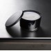 Свеча ароматическая Aishen, Чай и Лотос, в черном стеклянном подсвечнике с метал.крышкой, 540 мл., в/г 35 часов