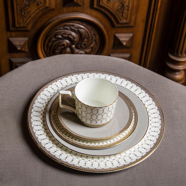 Тарелка 27 см, Renaissance Grey, Wedgwood, фарфор