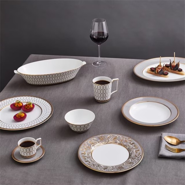 Тарелка 27 см, Renaissance Grey, Wedgwood, фарфор