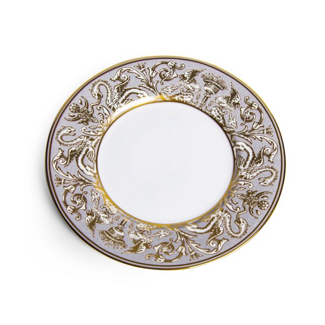 Тарелка 22.8 см акцентная, Renaissance Grey, Wedgwood, фарфор