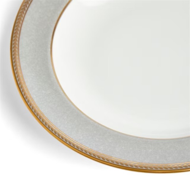 Суповая тарелка с бортом 22.8 см, Renaissance Grey, Wedgwood, фарфор