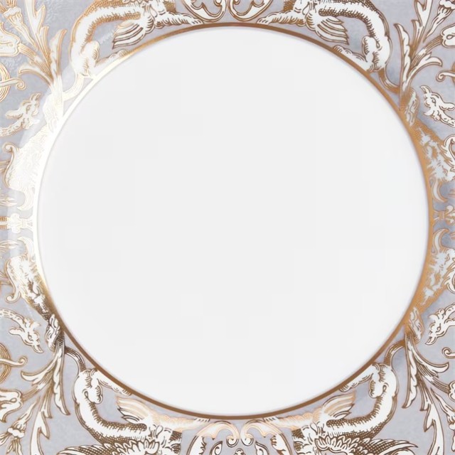 Тарелка 22.8 см акцентная, Renaissance Grey, Wedgwood, фарфор