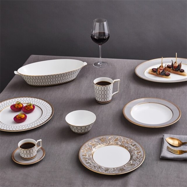 Тарелка 20.6 см, Renaissance Grey, Wedgwood, фарфор