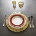 Суповая тарелка с бортом 23 см, Renaissance Red, Wedgwood, фарфор