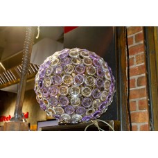 Светильник настольный , DIAMOND, (металл хром/кристалл), размер 50*52 на 2, фиолетовый 2209/L50-TV
