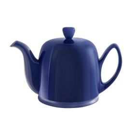 Чайник заварочный с ситечком на 4 чашки, голубой, керамика, серия SALAM Blue Gourmet