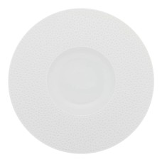 Тарелка для пасты с широким бортом D=28 см, фарфор, L PERLES DE ROSEE