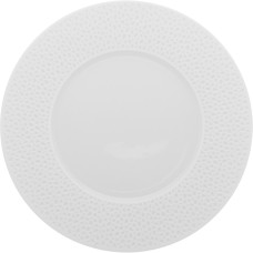 Тарелка обеденная D=28 см, цвет белый, фарфор, L PERLES DE ROSEE