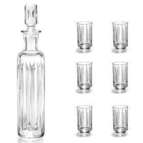 Набор для водки "По капельке", на 6 персон, Avdeev Crystal, хрусталь