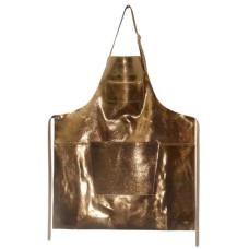 AA-FC-RG Двусторонний кухонный фартук Dutchdeluxes, Zipper, коллекция Флэш, золотой потрескавшийся металлик, 100% кожа