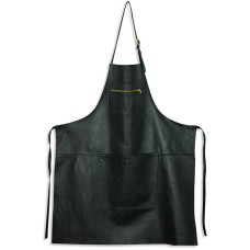 AA-PE-BL Кухонный фартук Dutchdeluxes, Zipper, черный перфорированный, 100% кожа