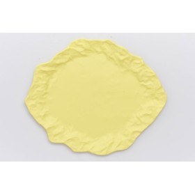 Тарелка столовая "Фантики", желтая, EVGENIYA KRYUKOVA, 28,5х24,5см