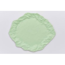Тарелка столовая "Фантики", зеленая, EVGENIYA KRYUKOVA, 28,5х24,5см