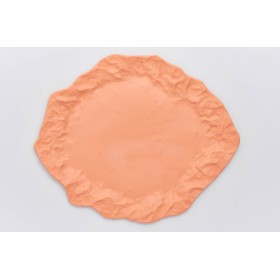 Тарелка столовая "Фантики",  оранжевая, EVGENIYA KRYUKOVA, 28,5х24,5см