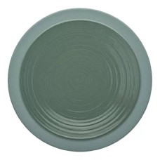 Тарелка обеденная  23 см, зеленая керамика, BAHIA ARGILE Verte, GUY DEGRENNE