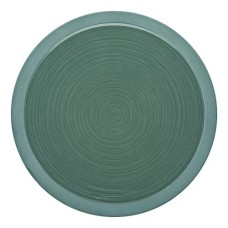Тарелка обеденная  29 см, зеленая керамика, BAHIA ARGILE Verte, GUY DEGRENNE