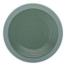 Тарелка обеденная  26 см, зеленая керамика, BAHIA ARGILE Verte, GUY DEGRENNE