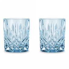 Набор низких стаканов 2шт. высоких, голубой, 295 мл, h=102мм, d=82мм, бессвинцовый хрусталь, коллекция NOBLESSE