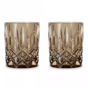 Набор низких стаканов 2шт. высоких, бронзовый, 295 мл, h=102мм, d=82мм, бессвинцовый хрусталь, коллекция NOBLESSE