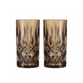 Набор стаканов 2 шт. высоких, 395 мл, бронзовый, бессвинцовый хрусталь, коллекция NOBLESSE