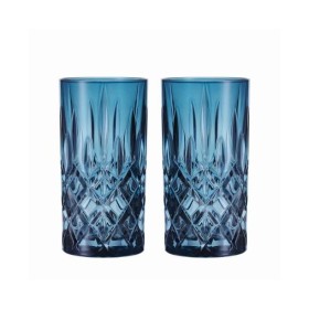 Набор стаканов 2 шт. высоких, 395 мл, мятный, бессвинцовый хрусталь, коллекция NOBLESSE