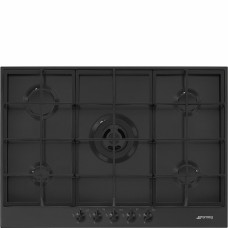 SMEG PX375MB Газовая варочная панель, 72,5 см, цвет чёрный матовый