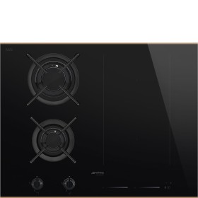 SMEG PM6643R Комбинированная варочная панель газ + индукция, 65 см, прямой край