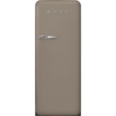 SMEG FAB28RDTP5 Отдельностоящий однодверный холодильник, стиль 50-х годов, 60 см, cеро-коричневый (Taupe)