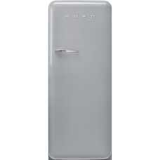 SMEG FAB28RSV5 Отдельностоящий однодверный холодильник, стиль 50-х годов, 60 см, серебристый, петли справа