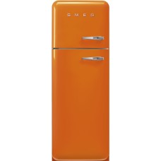 SMEG FAB30LOR5 Отдельностоящий двухдверный холодильник,стиль 50-х годов, 60 см, оранжевый, петли слева