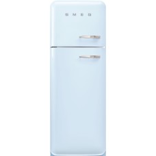 SMEG FAB30LPB5 Отдельностоящий двухдверный холодильник, стиль 50-х годов, 60 см, пастельный голубой, петли слева