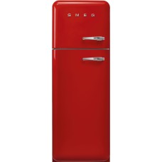 SMEG FAB30LRD5 Отдельностоящий двухдверный холодильник, стиль 50-х годов, 60 см, красный, петли слева