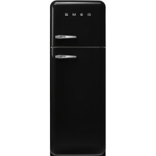 SMEG FAB30RBL5 Отдельностоящий двухдверный холодильник,стиль 50-х годов, 60 см, черный, петли справа