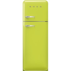SMEG FAB30RLI5 Отдельностоящий двухдверный холодильник, стиль 50-х годов, 60 см, цвет лайма, петли справа