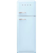SMEG FAB30RPB5 Отдельностоящий двухдверный холодильник, стиль 50-х годов, 60 см, пастельный голубой, петли справа