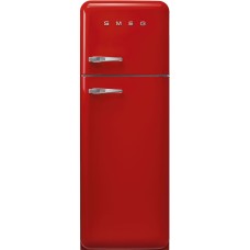 SMEG FAB30RRD5 Отдельностоящий двухдверный холодильник,стиль 50-х годов, 60 см, красный, петли справа