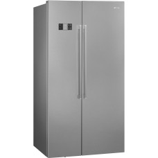 SMEG SBS63XDF Отдельностоящий холодильник SIde-by-side,нержавеющая сталь, обработка против отпечатков пальцев. No-frost