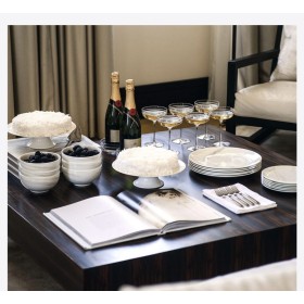 VWVI-T6/40 Столовый сервиз на 6 персон, 40 предметов, Vera Wang Venato Imperial, Wedgwood, фарфор