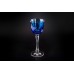 Бокал для красного вина, коллекция Бабочки, хрусталь, цвет голубой CRISTALLERIE de MONTBRONN 