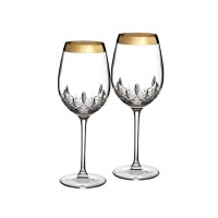 Набор бокалов для вина, 2 шт, "Lismor Gold", Waterford, 163800, 