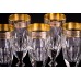 Бокал для шампанского, коллекция Марго, хрусталь,отделка золото с платиной CRISTALLERIE de MONTBRONN 