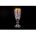 Бокал для шампанского, коллекция Марго, хрусталь,отделка золото с платиной CRISTALLERIE de MONTBRONN 