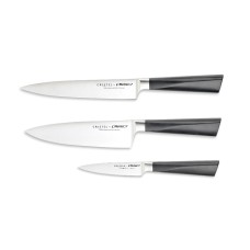 Набор из трех ножей Cristel, коллекция Marttini (нож для чистки овощей, шеф нож 16 см + нож 18 см)