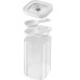 1025124 Контейнер пластиковый Cube, Fresh&Save, для вакуумного хранения, прозрачный, 1,3 л