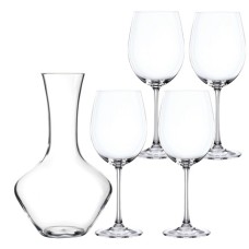 Набор бокалов для вина 4 шт. + декантер, серия VIVENDI