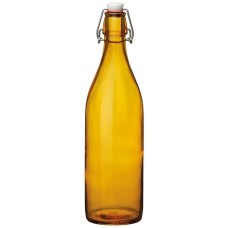 Бутылка с пробкой 1000 мл желтая, коллекция GIARA