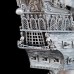 Корабль "Белая жемчужина", ORMAS, морская раковина NAUTILUS, белый жемчуг, янтарь, гранат, 60х50х20см