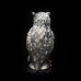 Скульптура "Мудрый филин", ORMAS, обсидиан, янтарь, золочение, 28см